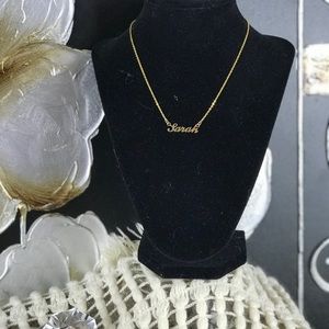 PERSONALIZED “SARAH” GOLD NECKLACE